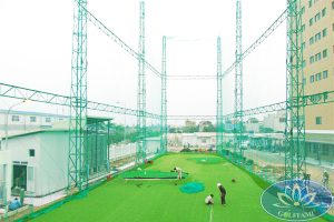 Golffami thi công sân tập golf thuộc dự án khu chung cư cho thuê Nhật Bản Famille Hà Nam