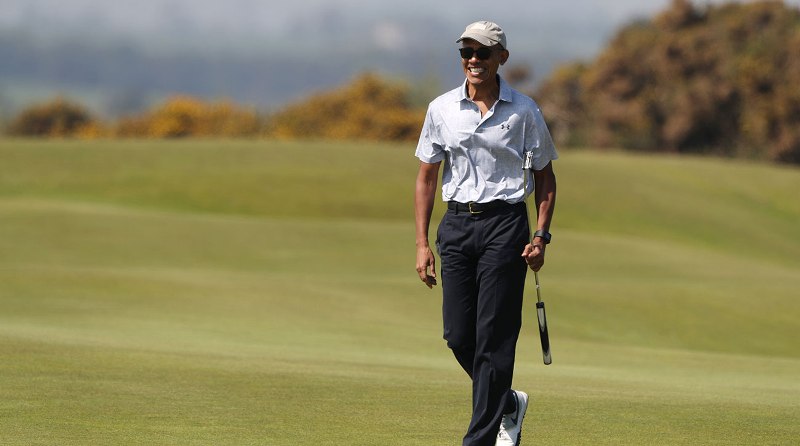 Cựu tổng thống Obama thi đấu trên sân golf St Andrews
