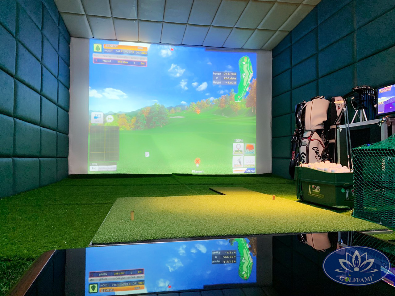 Mô hình phòng golf 3d cafe