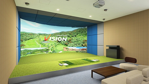 Phòng tập golf 3d phòng khách