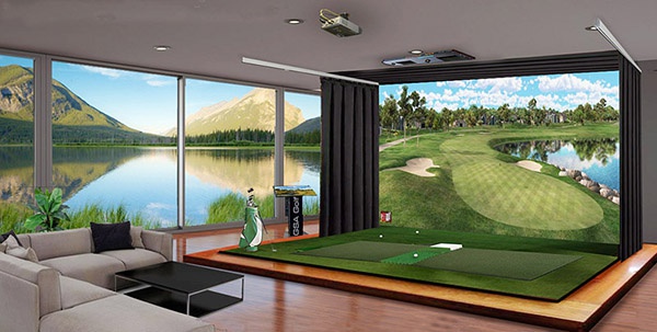 Phòng tập golf 3d phòng khách