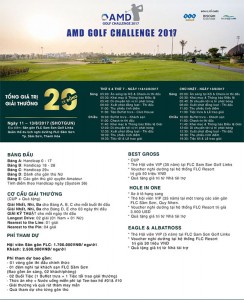 Thông tin về giải golf AMD Golf Challenge 2017