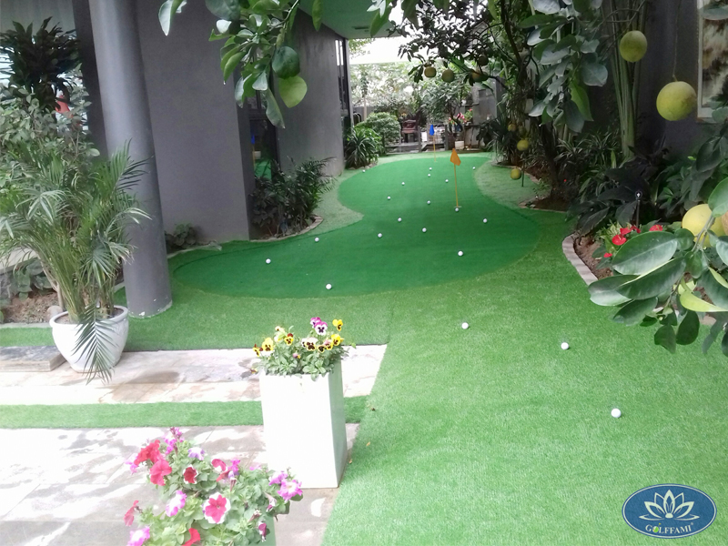 Thi công mini golf trong vườn