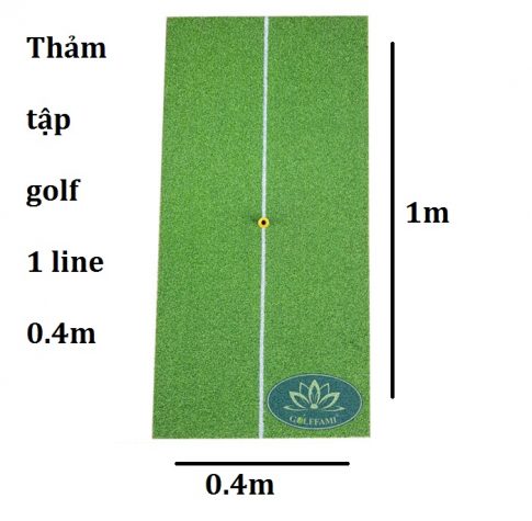 Thảm golf 1 line 0.4m x 1m - Golffami