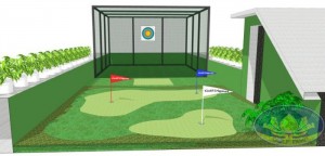 Mô hình sân golf mini tầng thượng