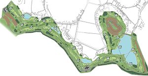 sơ đồ tổng thế sân golf yên dũng