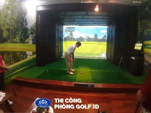 thi công phòng golf 3D tại quảng bình