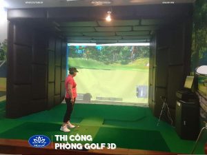 thi công phòng golf 3D tại quảng bình