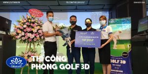 bàn giao phòng golf 3D tại Trần Thái Tông