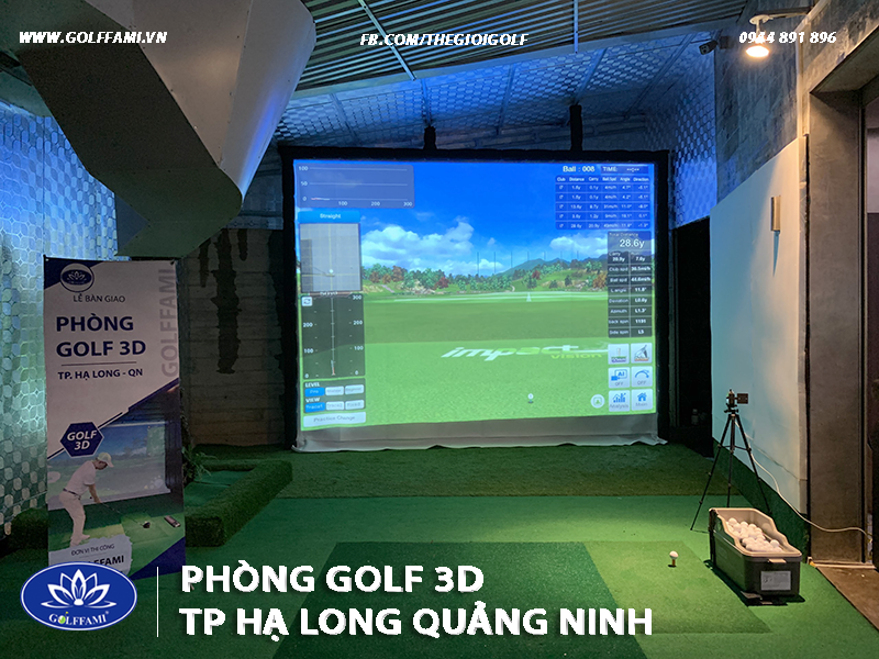Lắp đặt phòng golf 3d TP Hạ Long Quảng Ninh