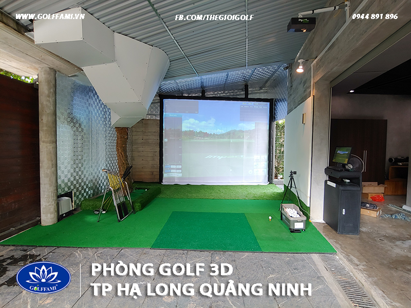 Lắp đặt phòng golf 3d TP Hạ Long Quảng Ninh