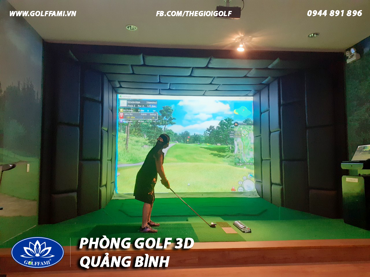 phòng golf 3d Quảng Bình