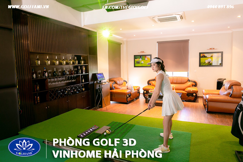 phòng golf 3D tại VinHome Hải Phòng