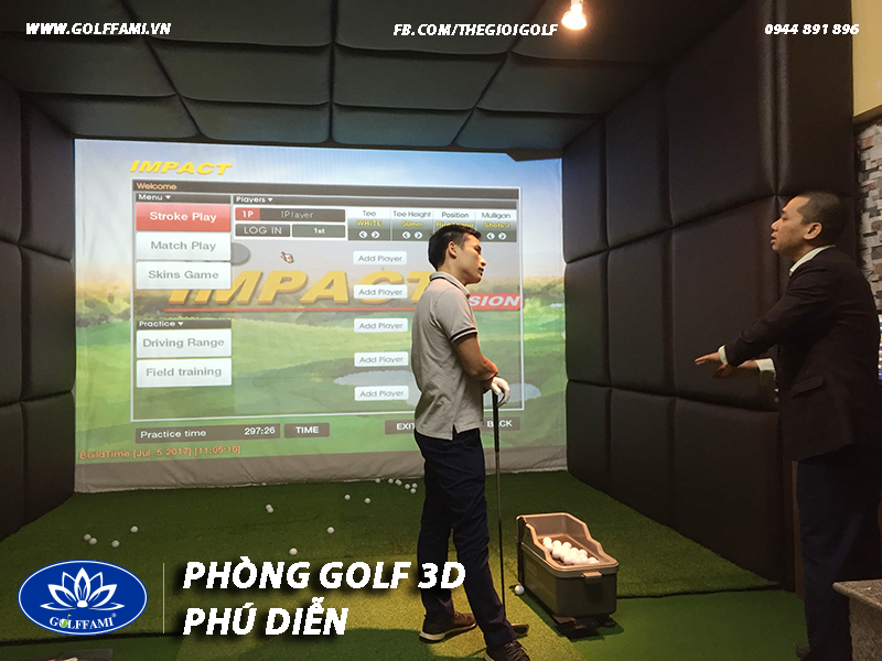 phòng golf 3d Phú Diễn Hà Nội