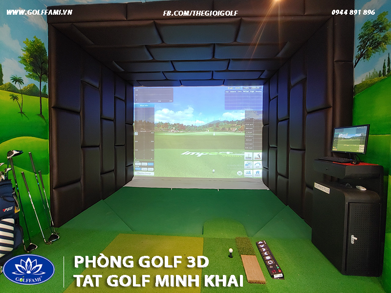 Phòng golf 3d TAT GOLF Minh Khai Hà Nội
