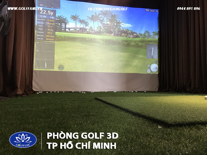 phòng tập golf 3D tại Gò Vấp TP HCM