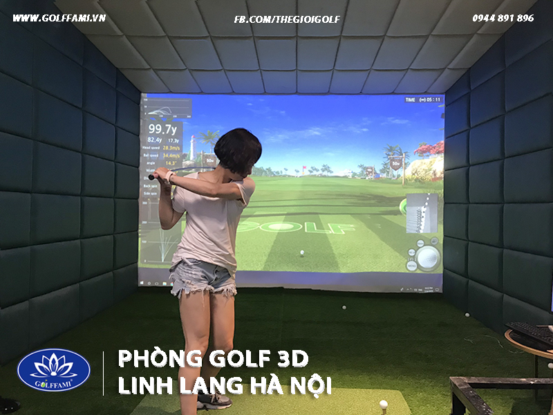 phòng tập golf 3D Linh Lang Hà Nội