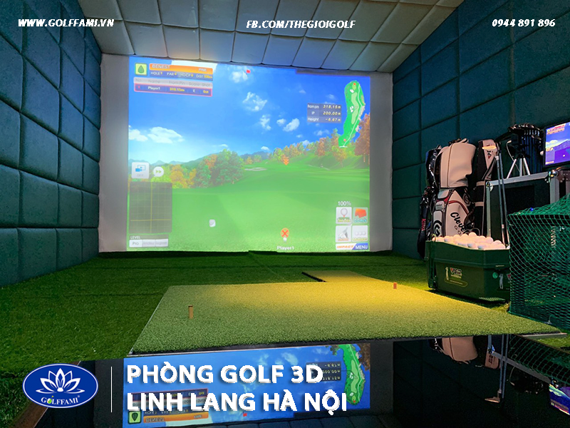 phòng tập golf 3D Linh Lang Hà Nội