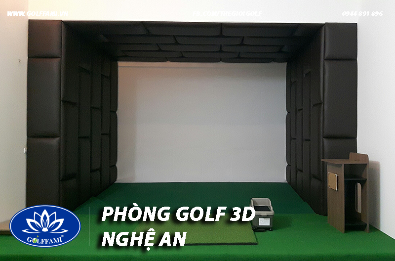 Thi công phòng golf 3D tại Nghệ An