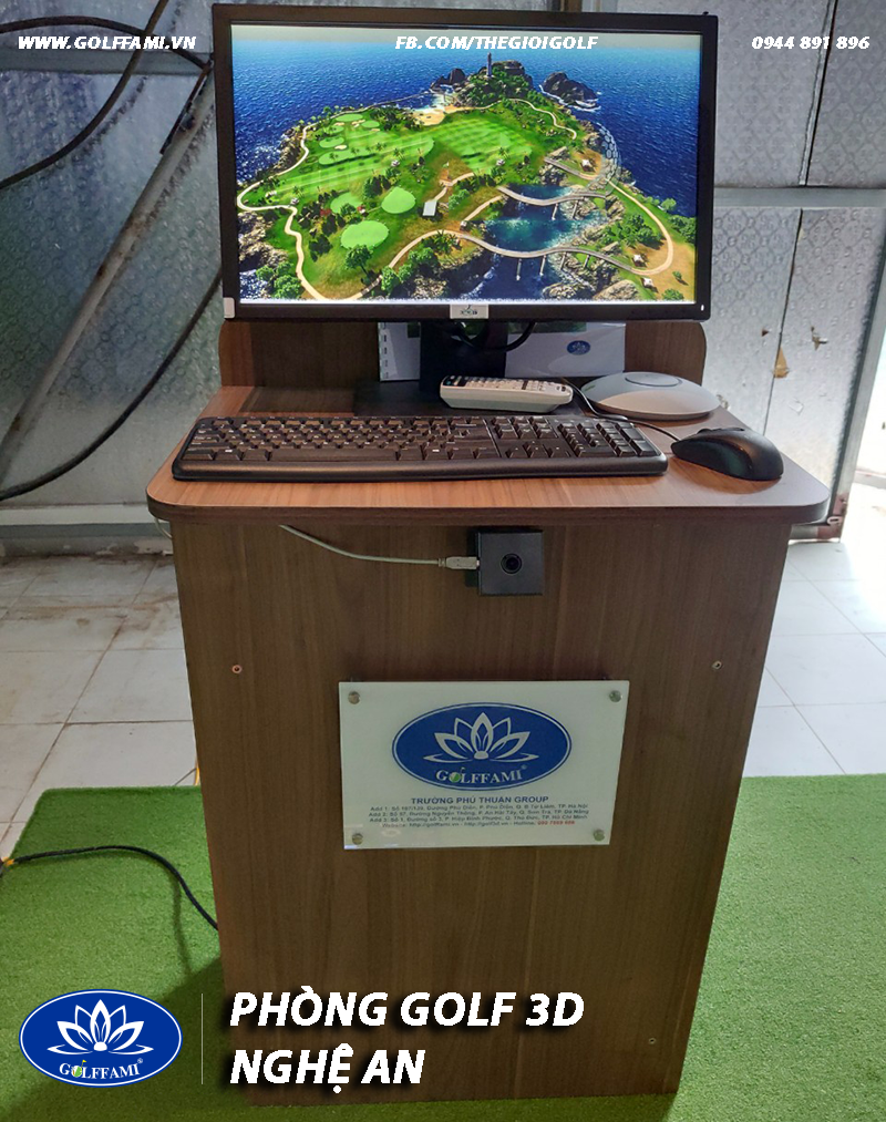 Thi công phòng golf 3D tại Nghệ An