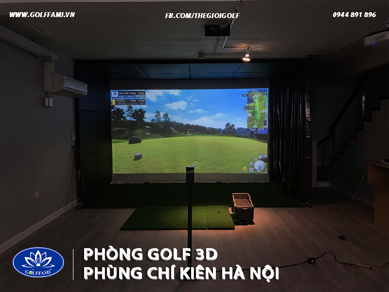 phòng tập golf 3D Phùng Chí Kiên Hà Nội