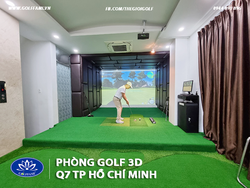 Thi công phòng golf 3d Quận 7 Hồ Chí Minh