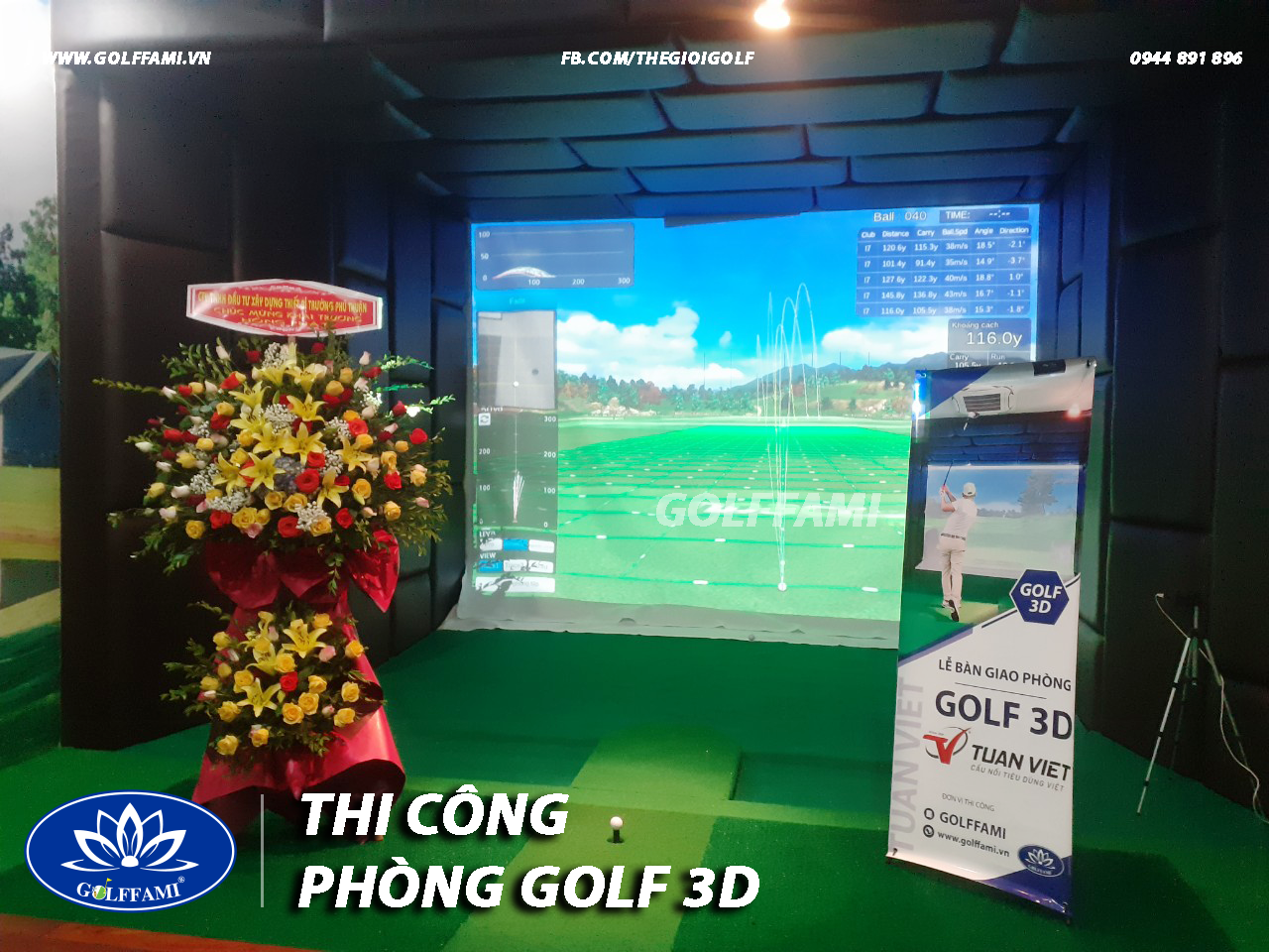 phòng golf 3d TTTM Tuấn Việt Quảng Bình