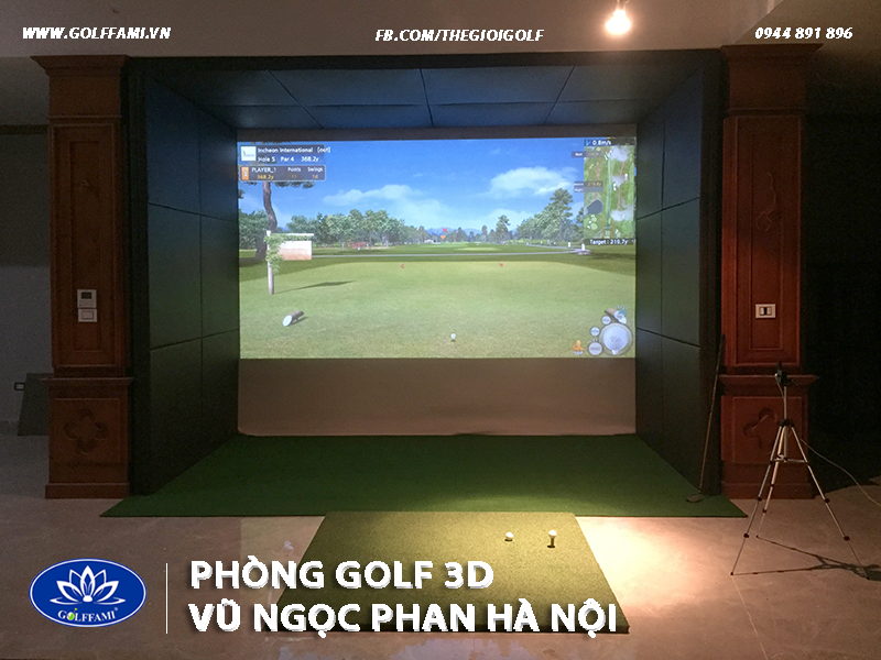 Phòng golf 3D tại Vũ Ngọc Phan Hà Nội