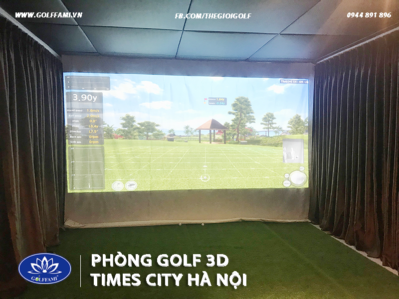 phòng tập golf 3D tại Time City Hà Nội