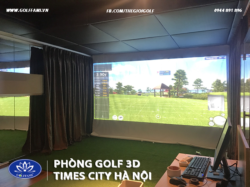 phòng tập golf 3D tại Time City Hà Nội