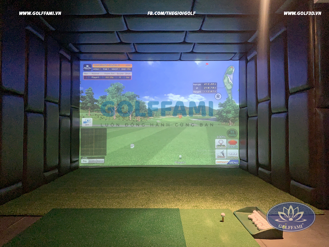 Phòng golf 3d Hoàng Hoa Thám